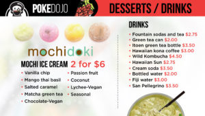 Poke Dojo Menu